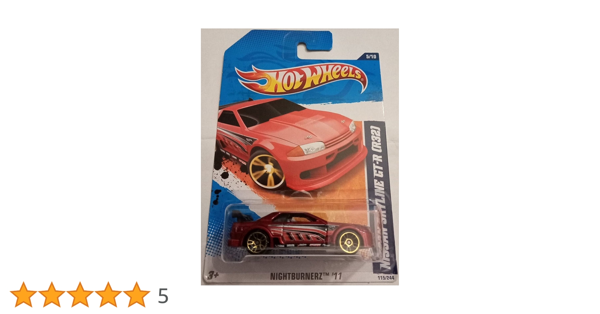 Hot Wheels 2011 Nissan Skyline Gt-R (R32) Red #115/244